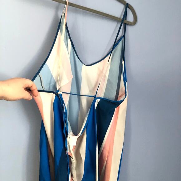 NWT lemlem x H&M Blue and Pink Striped Dress - Picture 6 of 13